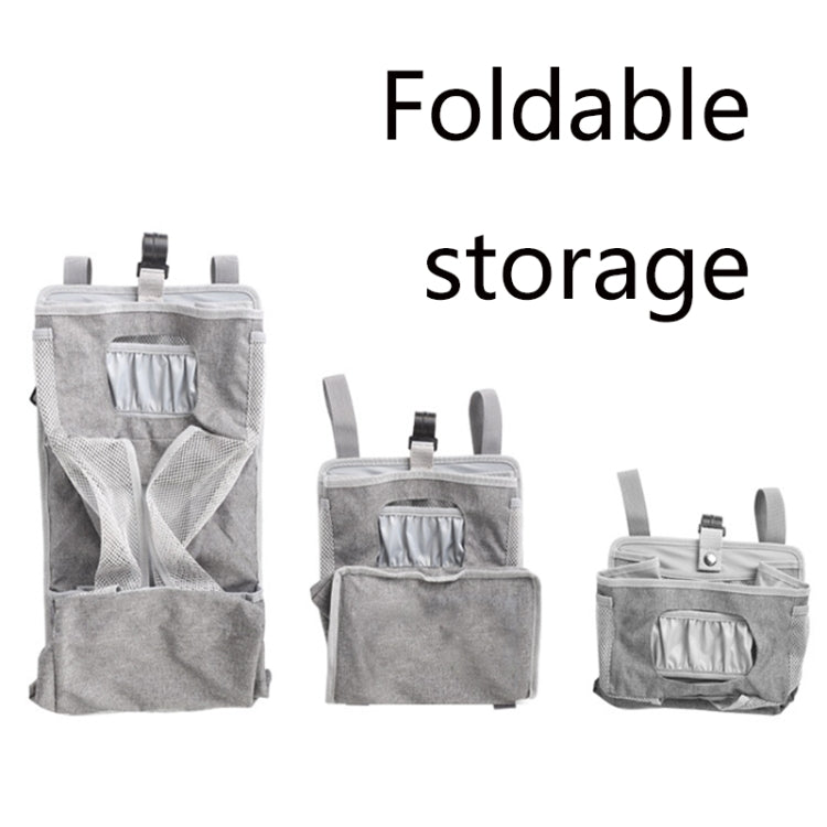 Baby Crib Hanging Bag Multifunctional Detachable Bed Diaper Toy Storage Bag