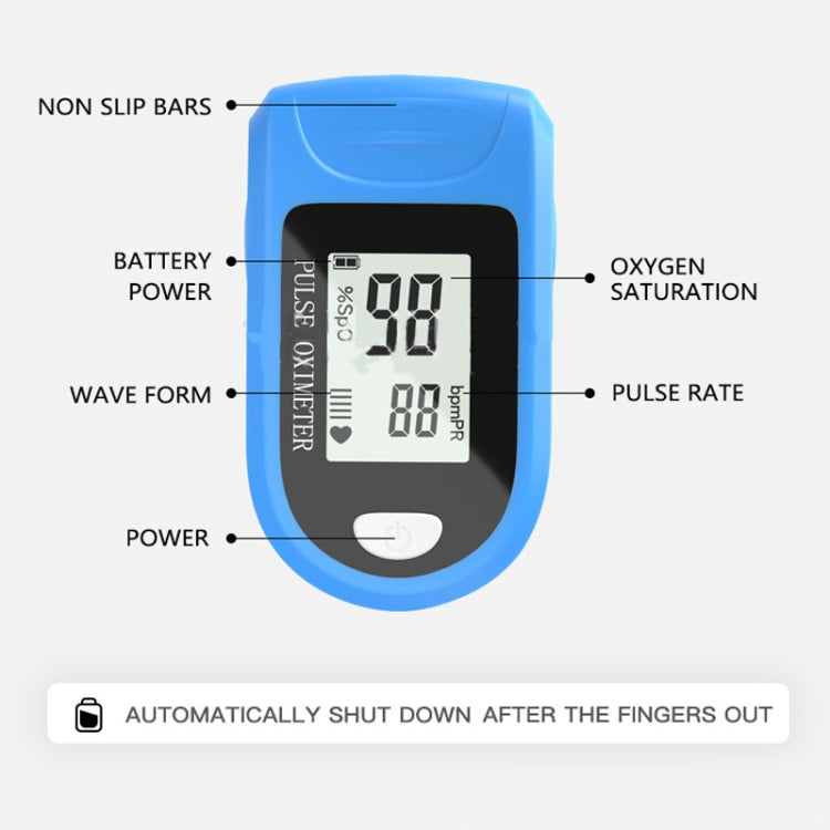 X1906 Fingertip Oximeter Finger Clip Oximeter Blood Oxygen Saturation Monitor