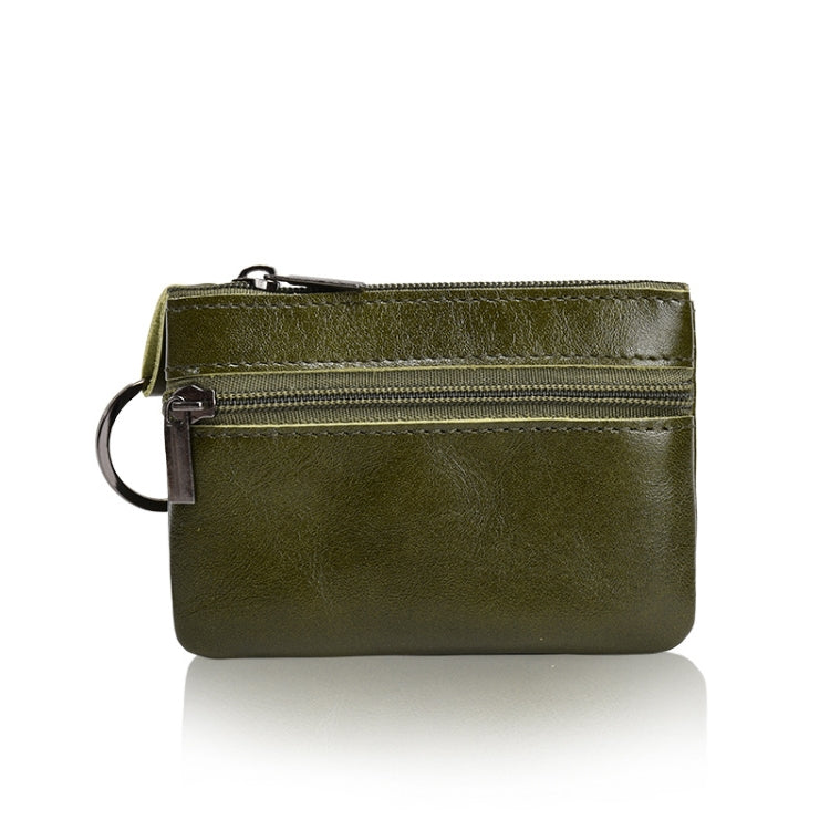 AP122 Leather Mini Multifunctional Coin Purse Small Card Holder Retro Zipper Short Clutch