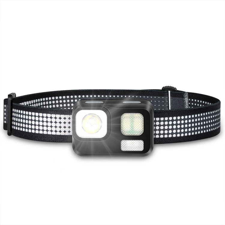 B29-1 Mini Camera COB Headlight Running Waterproof Outdoor Headlight(Black)