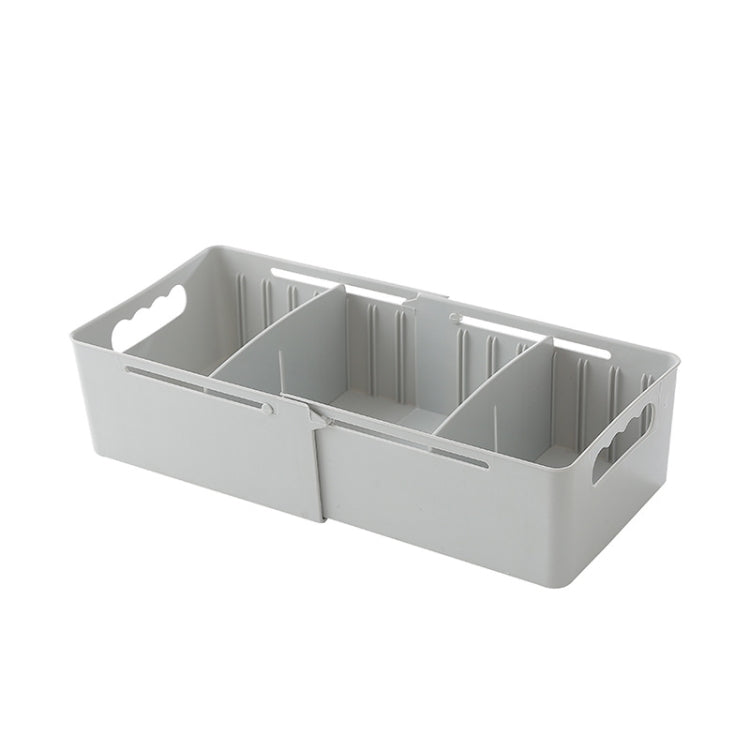 3 PCS 2568 Retractable Drawer Separation Desktop Storage Box Multi-Function Home Wardrobe Storage Partition Box