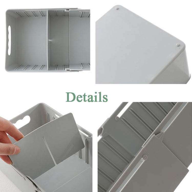 3 PCS 2568 Retractable Drawer Separation Desktop Storage Box Multi-Function Home Wardrobe Storage Partition Box