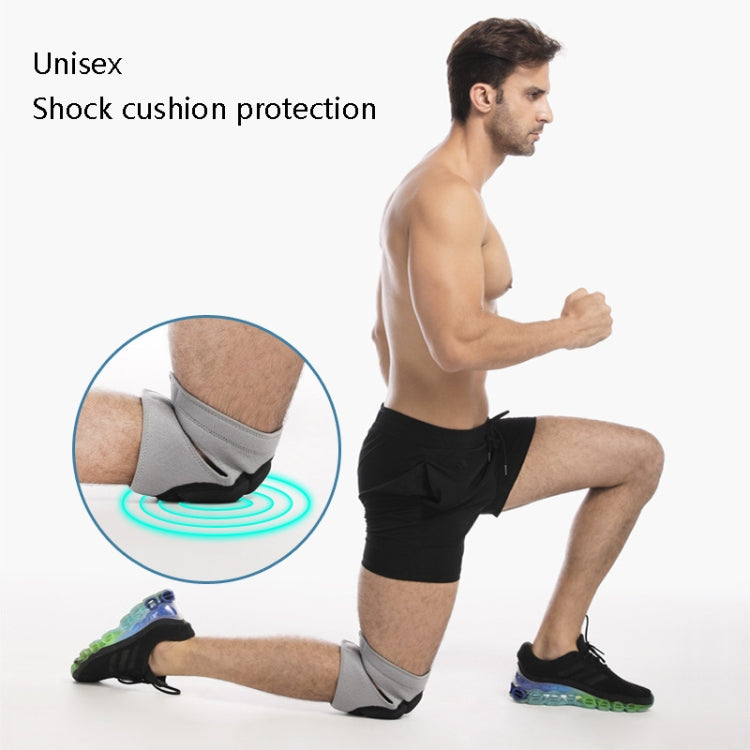 2 Pairs HX-0211 Anti-Collision Sponge Knee Pads Volleyball Football Dance Roller Skating Protective Gear, Specification: M (Black)