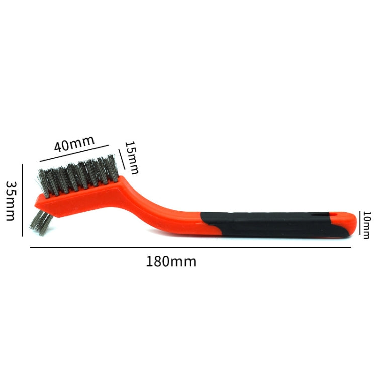 10 PCS Nylon Silk  7-Inch Industrial Cleaning Brush Mini Refractor Cleaning Gap Brush