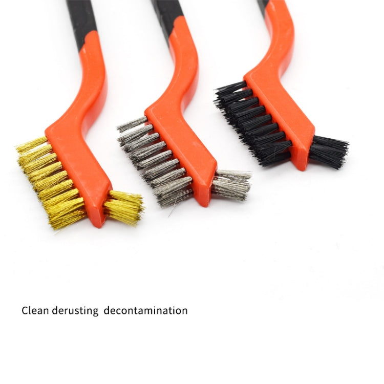 10 PCS Stainless Steel Wire  7-Inch Industrial Cleaning Brush Mini Refractor Cleaning Gap Brush