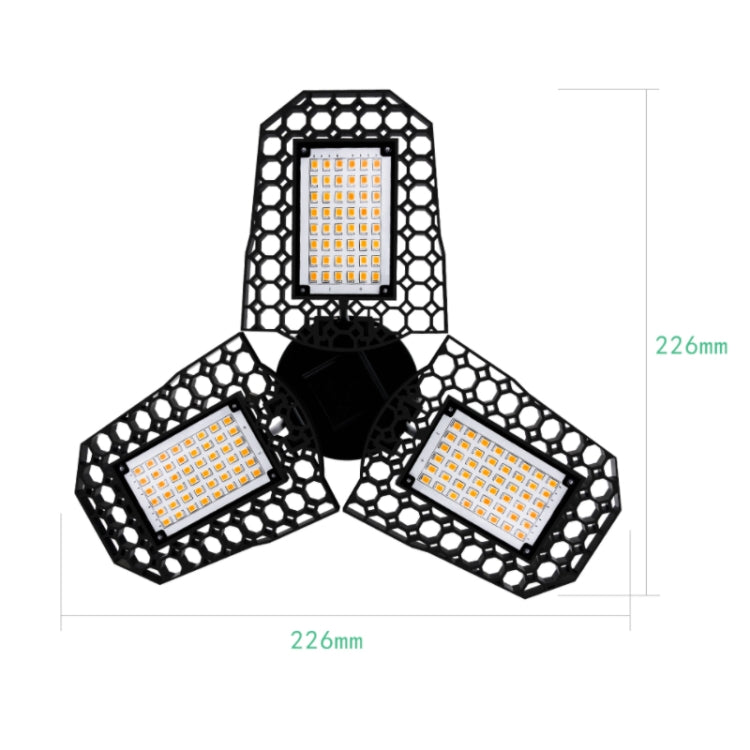 CK-4 LED Garage Light Factory Warehouse Folding Tri-Leaf Lamp, Power: 80W