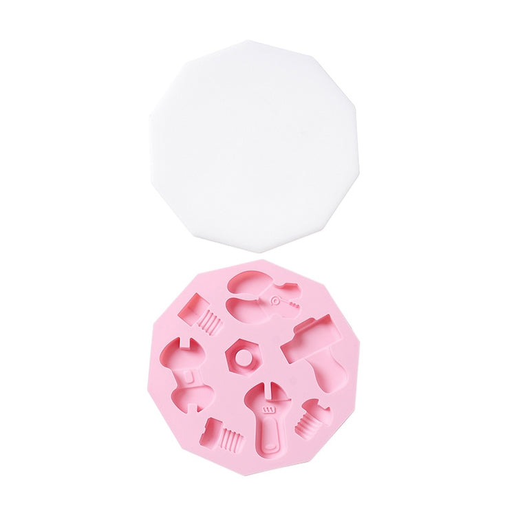 2 PCS Tool Shape Silicone Ice Tray With Lid Complementary Food Cake Box