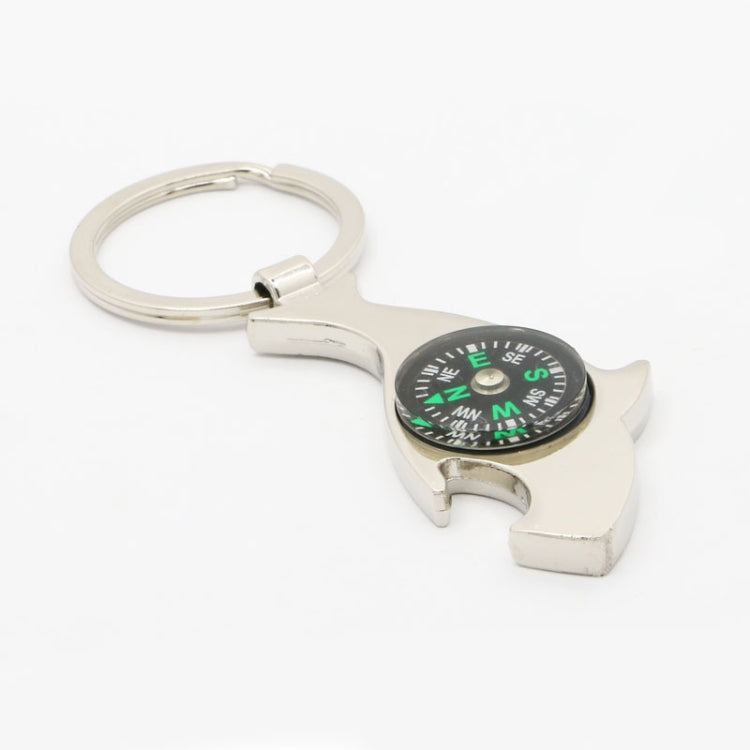 6 PCS Dolphin-shaped Metal Bottle Opener Compass Outdoor Products
