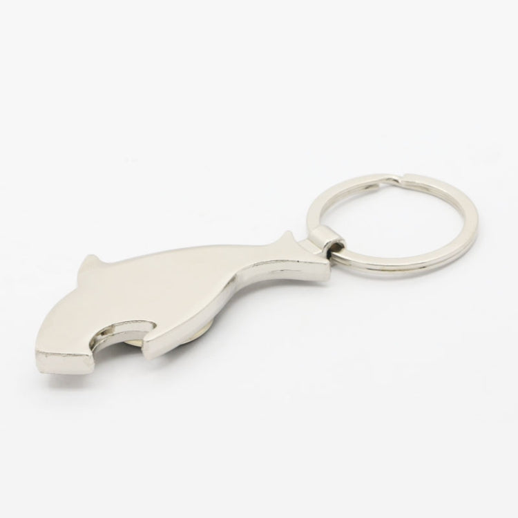 6 PCS Dolphin-shaped Metal Bottle Opener Compass Outdoor Products