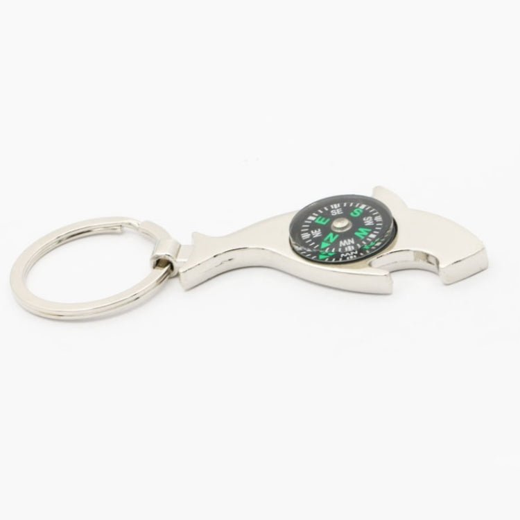 6 PCS Dolphin-shaped Metal Bottle Opener Compass Outdoor Products