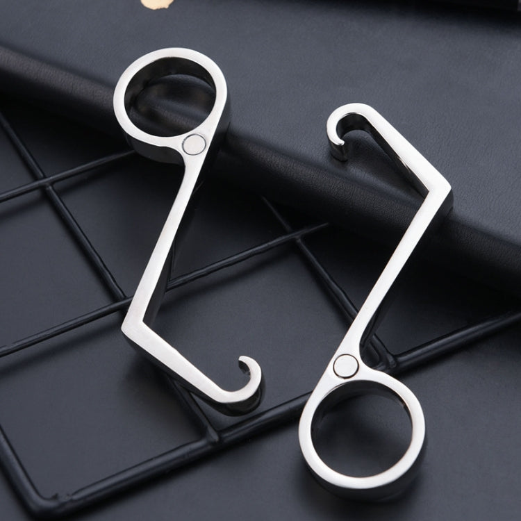 2 PCS Zinc Alloy Beer Bottle Opener Magnet Fridge Sticker
