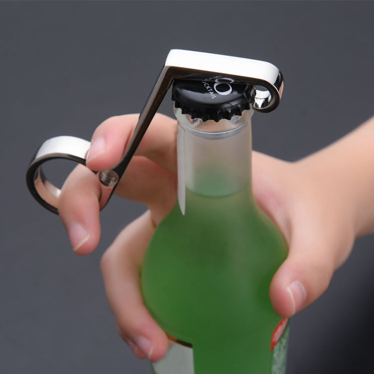 2 PCS Zinc Alloy Beer Bottle Opener Magnet Fridge Sticker