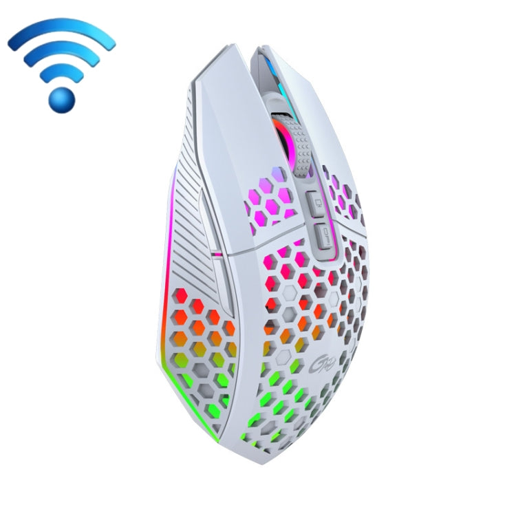 8 Keys 1200DPI Office Games Hollow Luminous Wireless Mouse