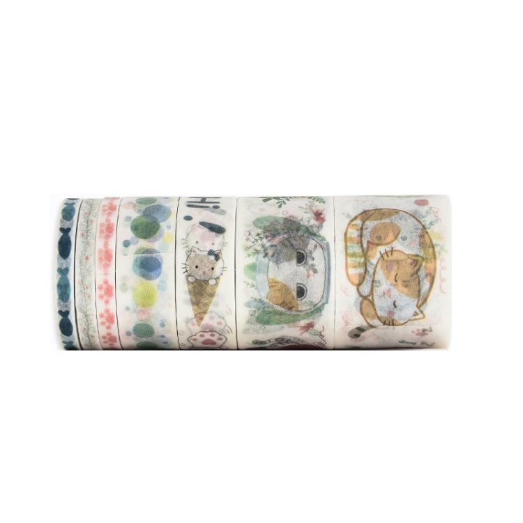 3 Sets Hand Account Sticker Cute Girl Salt Hand Account Decoration Tape Diy Sticker Set