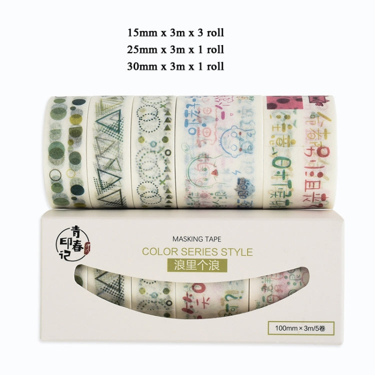 3 Sets Hand Account Sticker Cute Girl Salt Hand Account Decoration Tape Diy Sticker Set