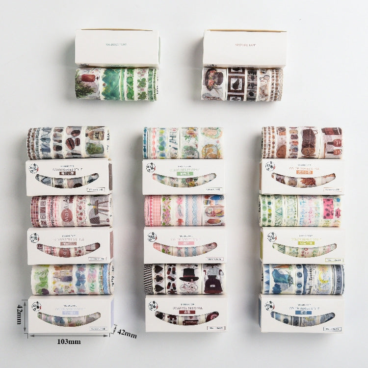 3 Sets Hand Account Sticker Cute Girl Salt Hand Account Decoration Tape Diy Sticker Set
