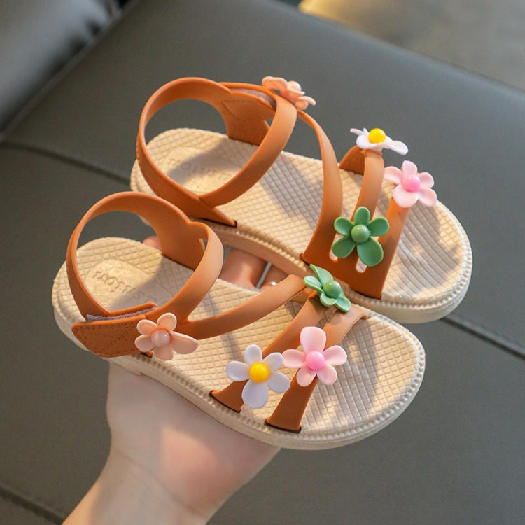 2 Pairs Children Sandals Girls Soft Bottom Beach Shoes, Size: 28 Inner Length 17cm