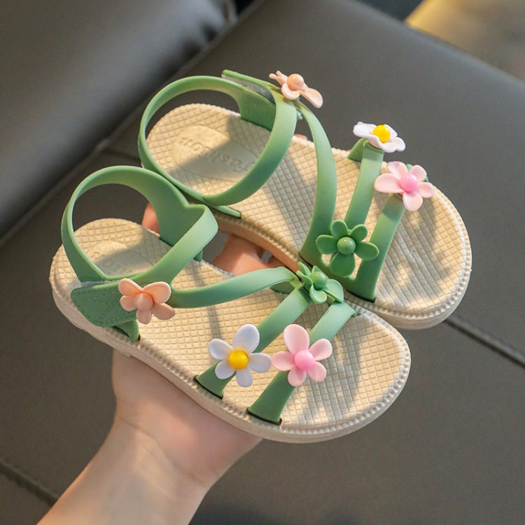 2 Pairs Children Sandals Girls Soft Bottom Beach Shoes, Size: 29 Inner Length 17.5cm