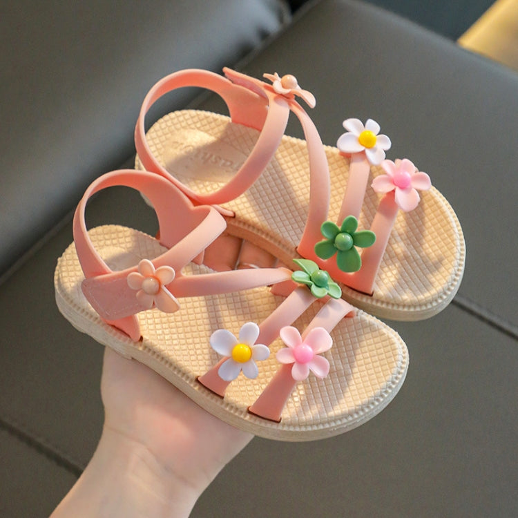 2 Pairs Children Sandals Girls Soft Bottom Beach Shoes, Size: 29 Inner Length 17.5cm