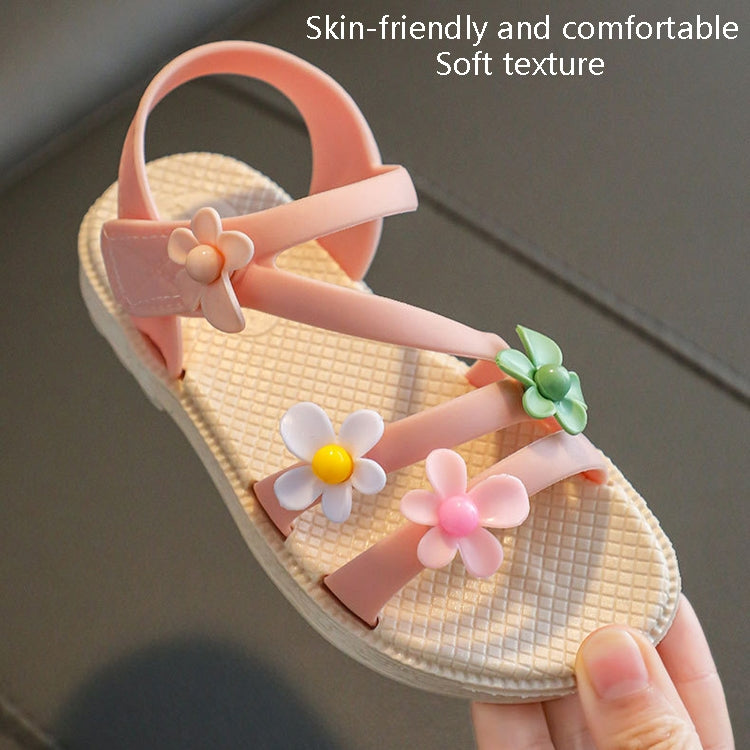 2 Pairs Children Sandals Girls Soft Bottom Beach Shoes, Size: 29 Inner Length 17.5cm