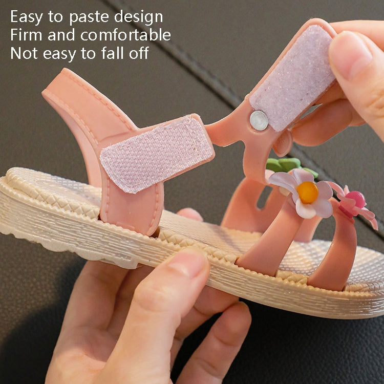 2 Pairs Children Sandals Girls Soft Bottom Beach Shoes, Size: 29 Inner Length 17.5cm