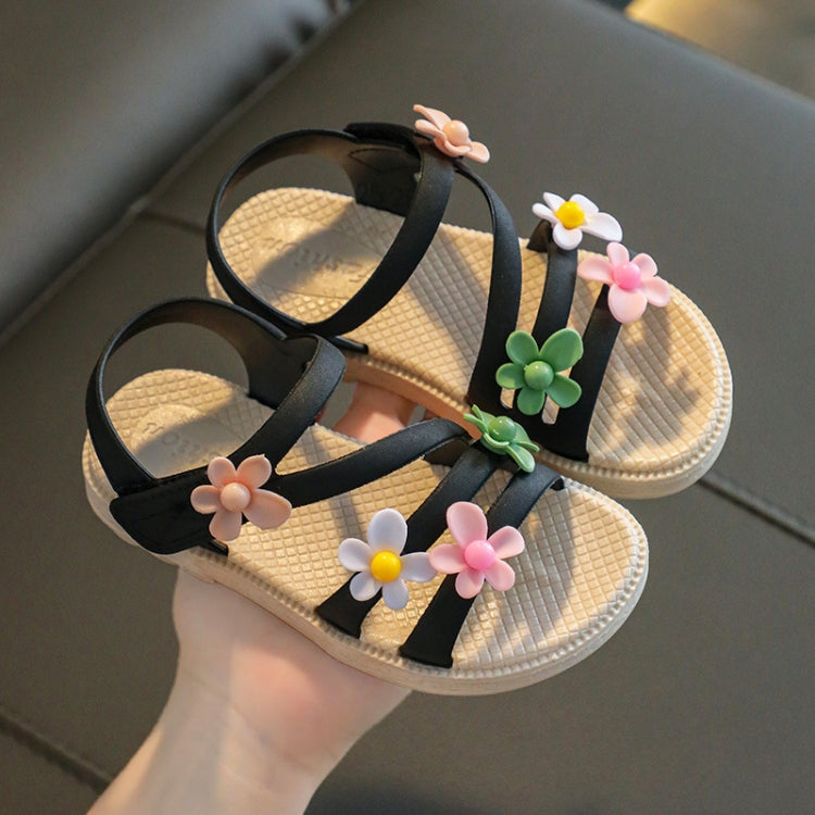 2 Pairs Children Sandals Girls Soft Bottom Beach Shoes, Size: 34 Inner Length 20cm