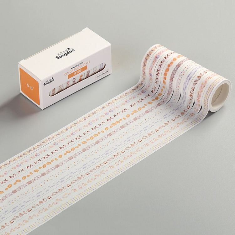 3 PCS Simple Washi Tape Set Hand Account Decoration Sticker