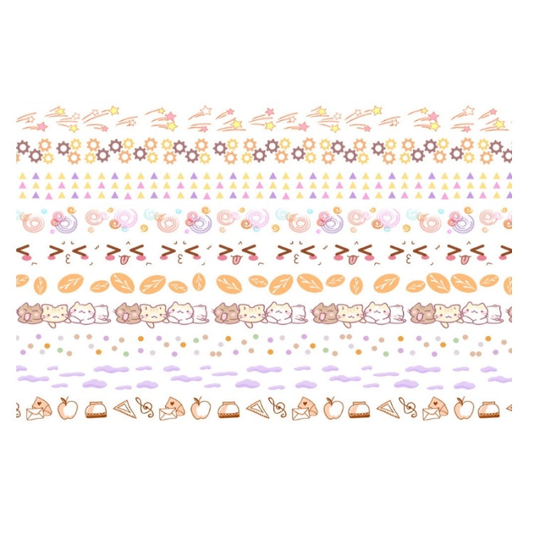 3 PCS Simple Washi Tape Set Hand Account Decoration Sticker