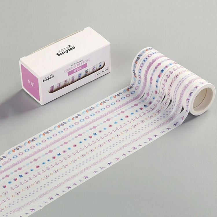3 PCS Simple Washi Tape Set Hand Account Decoration Sticker