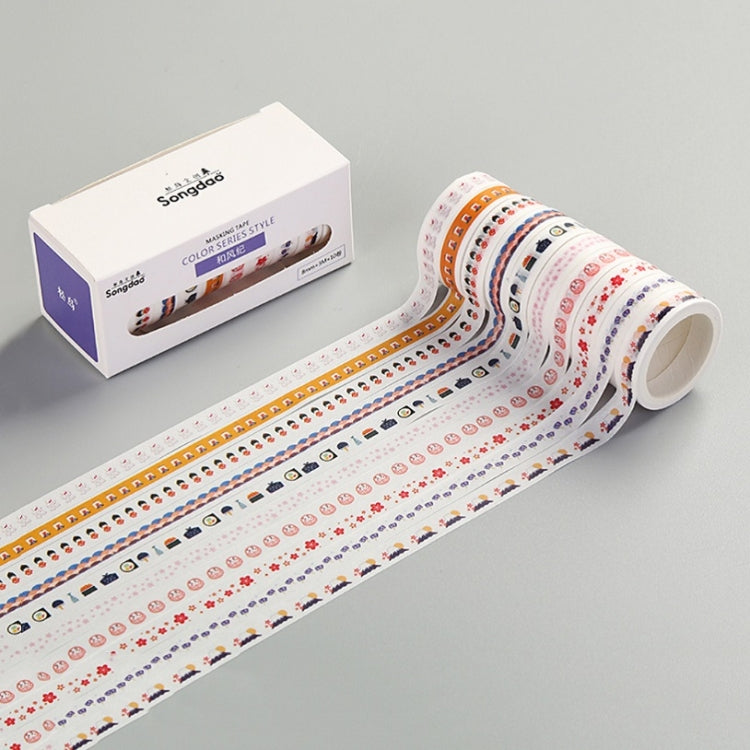 3 PCS Simple Washi Tape Set Hand Account Decoration Sticker