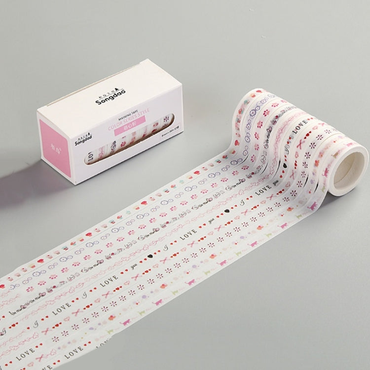 3 PCS Simple Washi Tape Set Hand Account Decoration Sticker