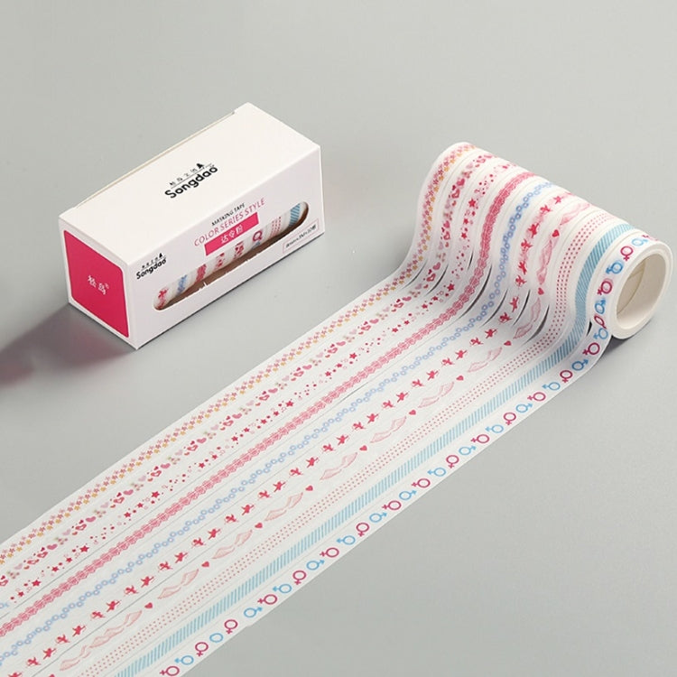 3 PCS Simple Washi Tape Set Hand Account Decoration Sticker