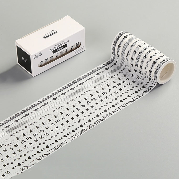 3 PCS Simple Washi Tape Set Hand Account Decoration Sticker