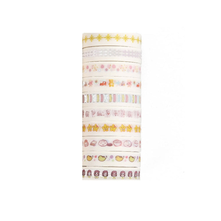 3 PCS Simple Washi Tape Set Hand Account Decoration Sticker