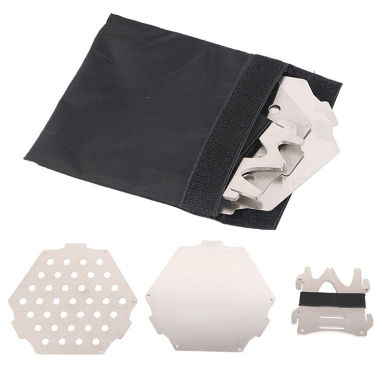 Outdoor Picnic Portable Stainless Steel Six-sided Stove