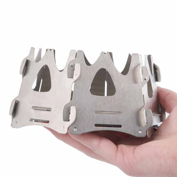 Outdoor Picnic Portable Stainless Steel Six-sided Stove