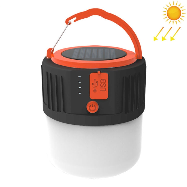 20W Emergency Lighting LED Hanging Lights Solar Charging Outdoor Camping Light, Support USB Output