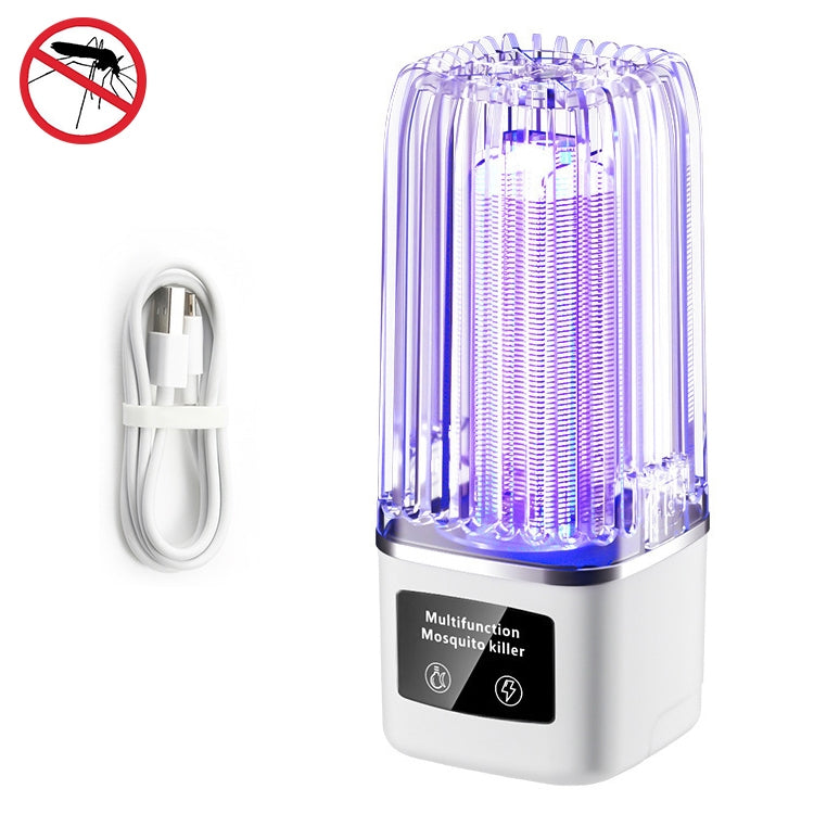 Household Mosquito Swatter And Mosquito Lamp Inhalation Type Outdoor Mosquito Repellent, Colour: Ordinary White