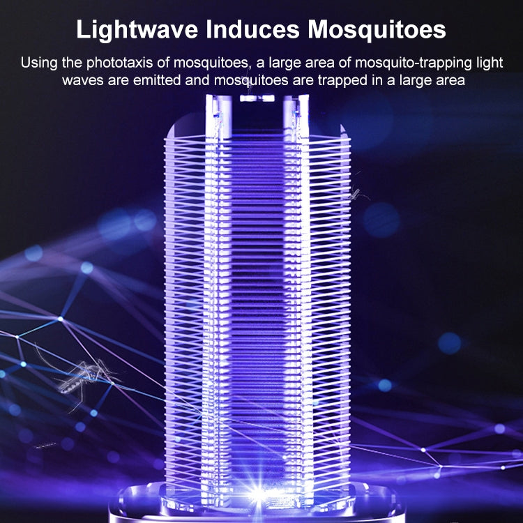 Household Mosquito Swatter And Mosquito Lamp Inhalation Type Outdoor Mosquito Repellent, Colour: Charge White