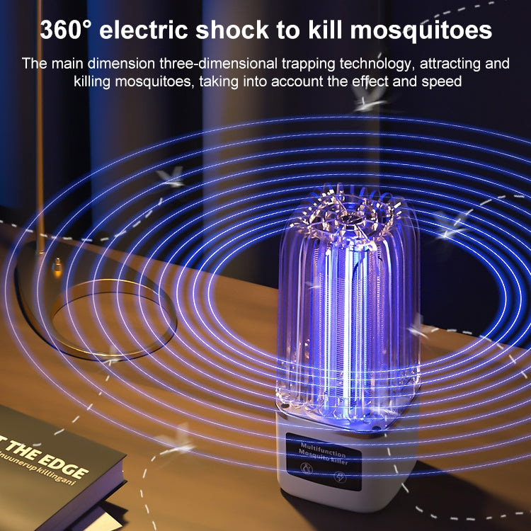 Household Mosquito Swatter And Mosquito Lamp Inhalation Type Outdoor Mosquito Repellent, Colour: Charge Remote Black