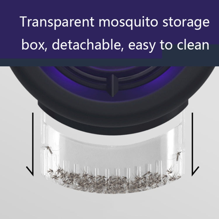 Home Mute Mosquito Killer High-Efficiency Inhalation USB Physical LED Mosquito Killer(Black)