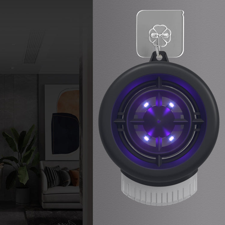 Home Mute Mosquito Killer High-Efficiency Inhalation USB Physical LED Mosquito Killer(Black)