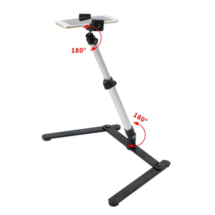 FP-10 Desktop Multi-Function Photography Support Phone Live Stand LED Fill Light, Specification: Desktop Bracket + Clip + Ring Lamp