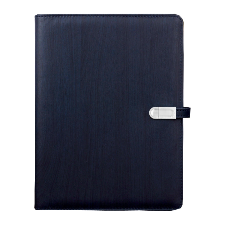 Creative Magnetic Buckle U Disk Notebook PU Leather Loose-Leaf Notebook Office Notebook, Specification: With 8G U Disk