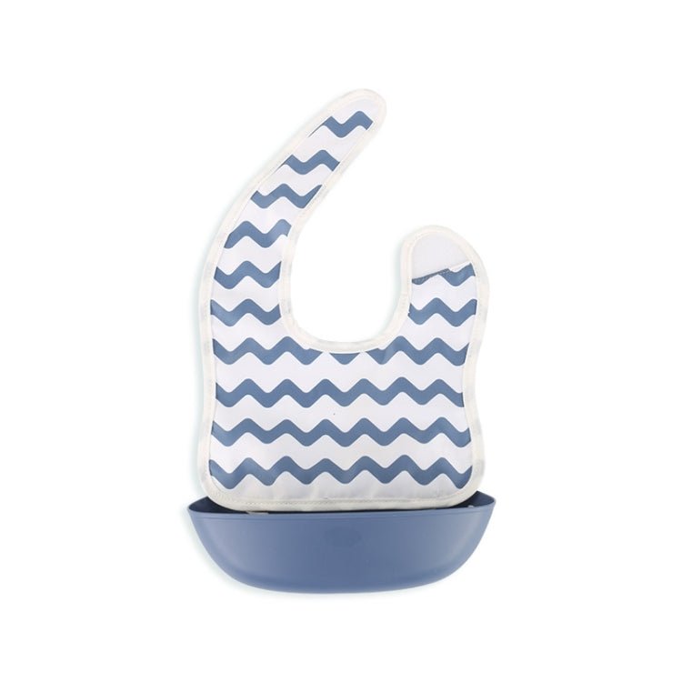 Baby Easy Clean Eating Bib Stereo Waterproof Ultra-light Rice Pocket