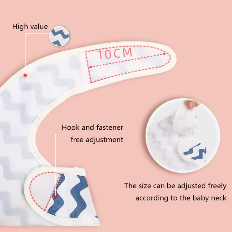 Baby Easy Clean Eating Bib Stereo Waterproof Ultra-light Rice Pocket