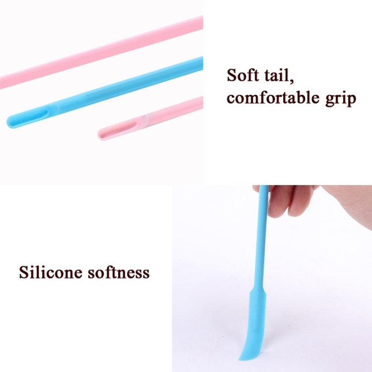 3 in 1 Silicone Beauty Spatula Sauce Applicator Cream Spatula Set(Blue)