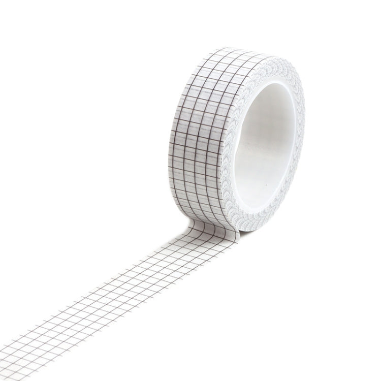 10 PCS Simple Manual Decorative Stickers Plaid Material Tape
