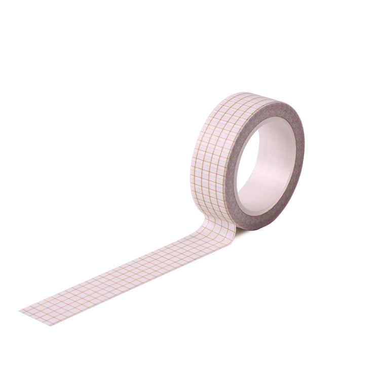 10 PCS Simple Manual Decorative Stickers Plaid Material Tape