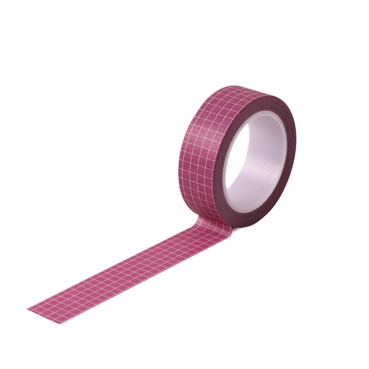 10 PCS Simple Manual Decorative Stickers Plaid Material Tape
